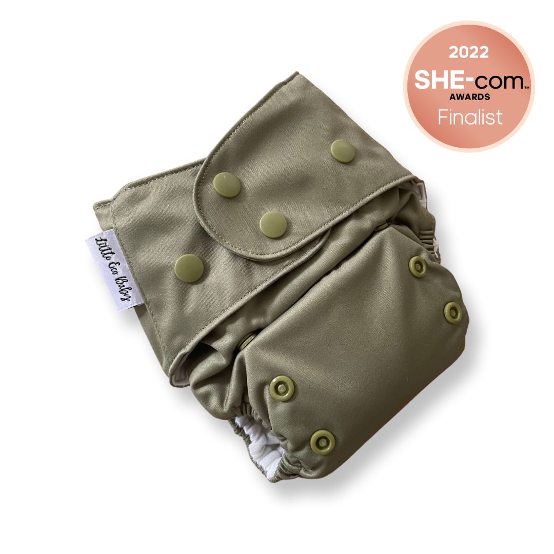 Greenery Easy Snap Modern Cloth Nappy – Little Eco Baby
